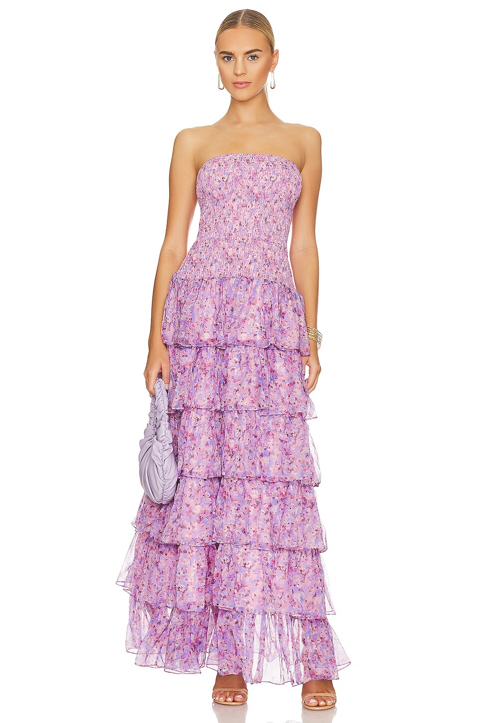 

Платье CAROLINE CONSTAS Karina Gown, цвет Periwinkle Spring Blossom