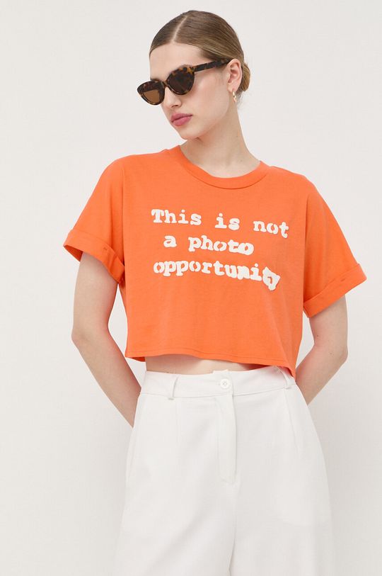Хлопковая футболка x Banksy Guess, оранжевый