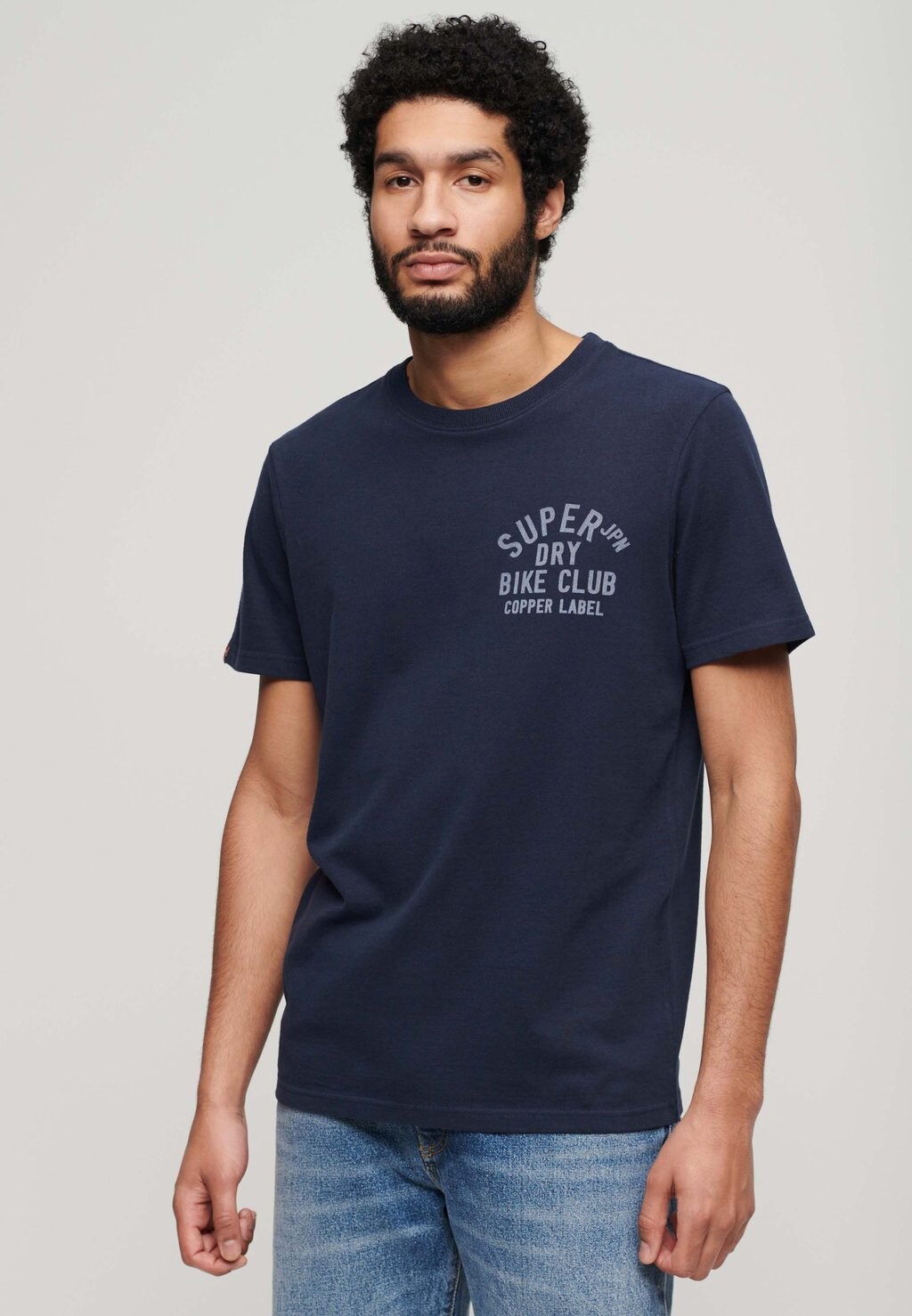 

Футболка с принтом COPPER LABEL CHEST GRAPHIC Superdry, синий