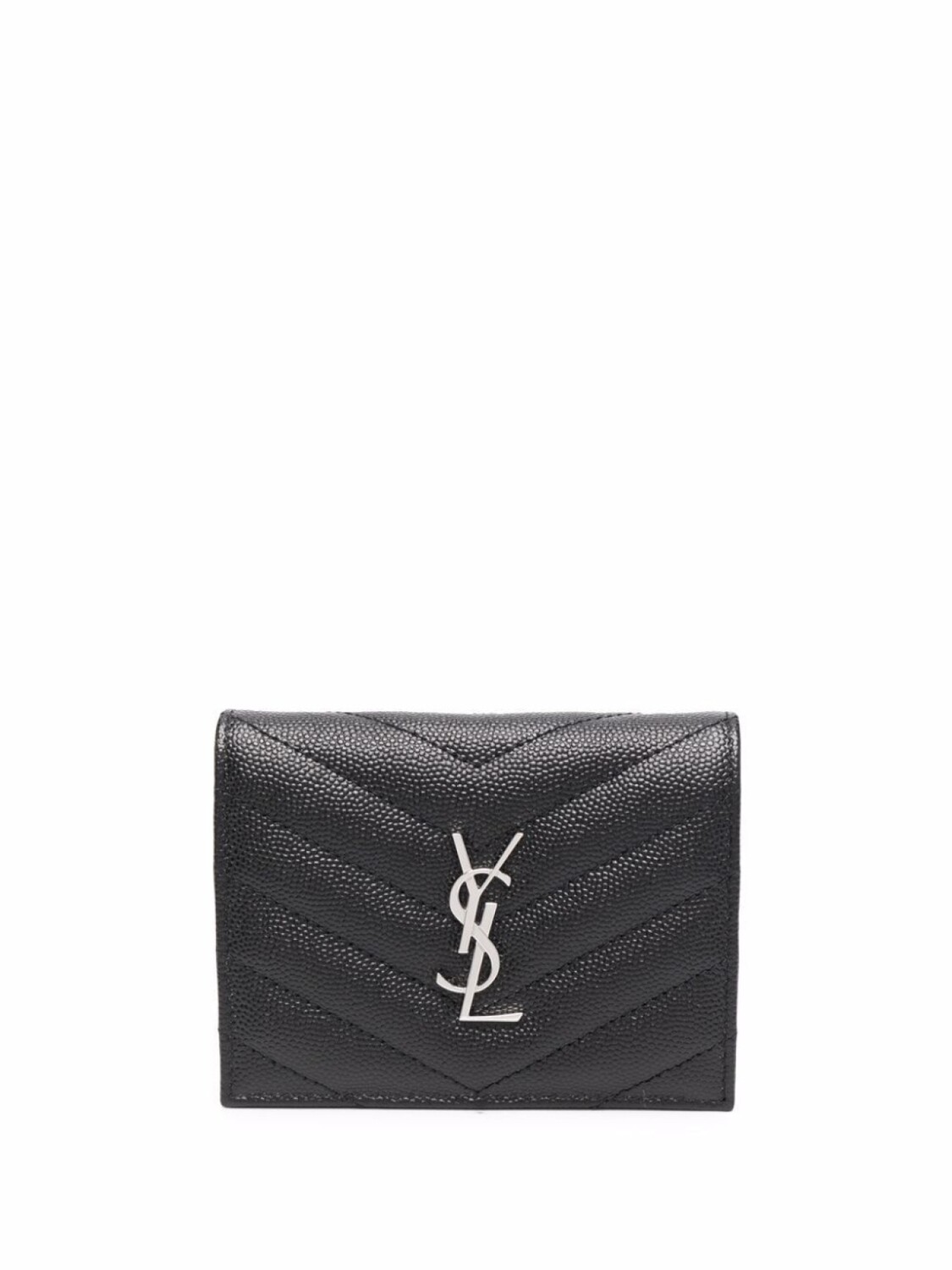 

Стеганый кошелек Saint Laurent, черный