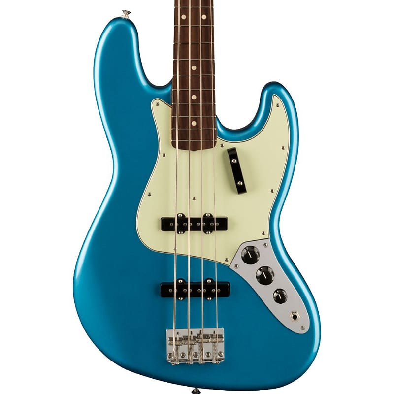 Басс гитара Fender Vintera II '60s Jazz Bass Rosewood - Lake Placid Blue fender squier cv late 60s jazz bass lrl lake placid blue