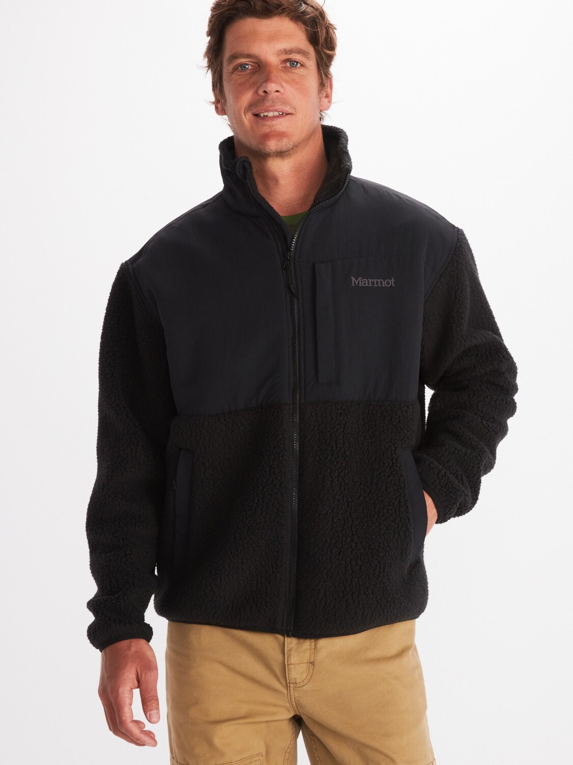 

Флисовая куртка Wiley Polartec — мужская Marmot, черный