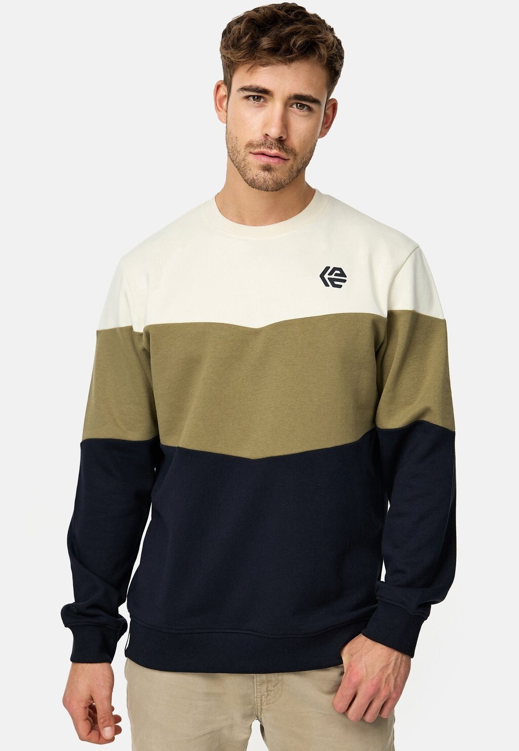 

Толстовка INFLIRTS INDICODE JEANS, цвет covert green
