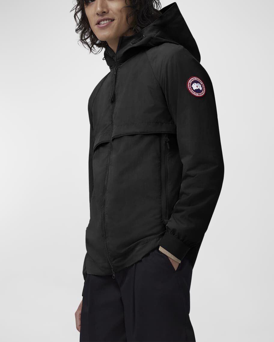 

Мужской анорак с капюшоном и молнией во всю длину Canada Goose, Черный