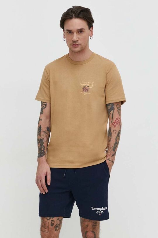 

Хлопковая футболка из коллаборации с CORAL GARDENERS Billabong, бежевый