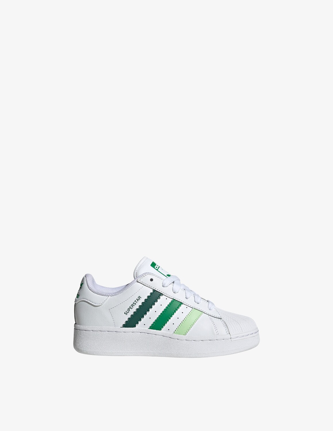 

Кроссовки Superstar XLG Adidas Originals, зеленый