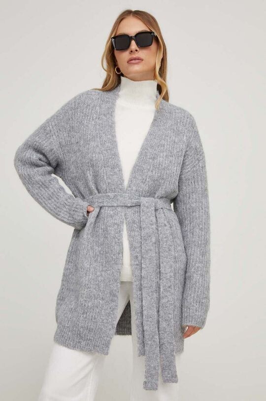 

Шерстяной кардиган Answear Lab, серый