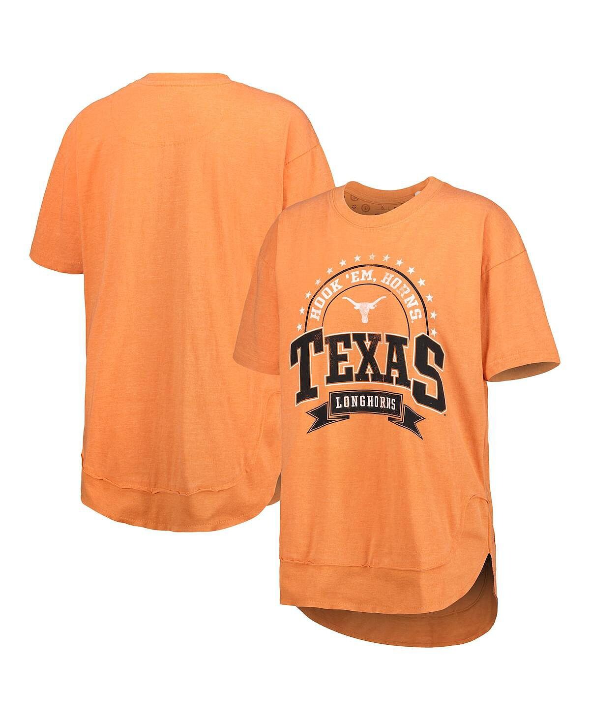 

Женское оранжевое пончо Texas Longhorns в винтажном стиле, футболка Captain Pressbox, Оранжевый