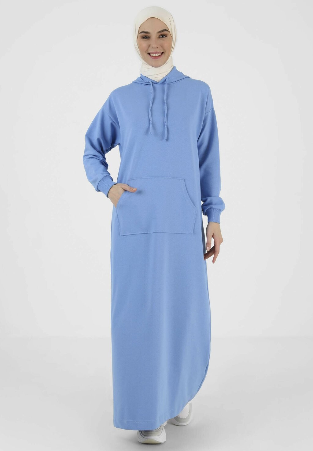 

Длинное платье Refka Basic Modanisa, цвет light blue