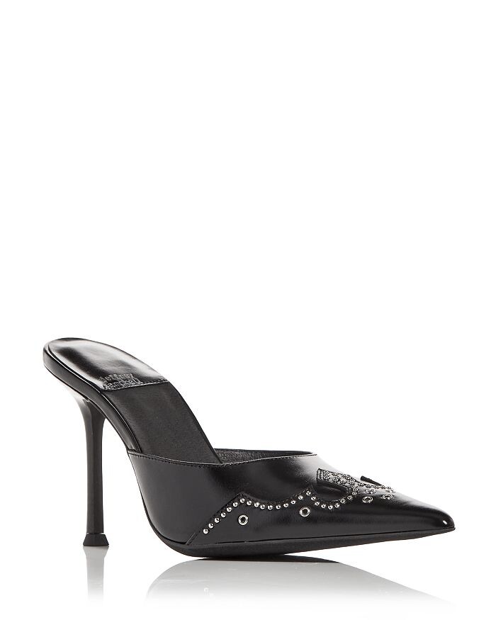 

Женские шлепанцы на высоком каблуке с острым носком Jeffrey Campbell Bite-Me Jeffrey Campbell