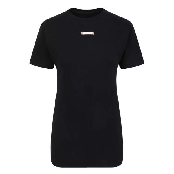 

Футболка logo patch t-shirt made of cotton Maison Margiela, черный