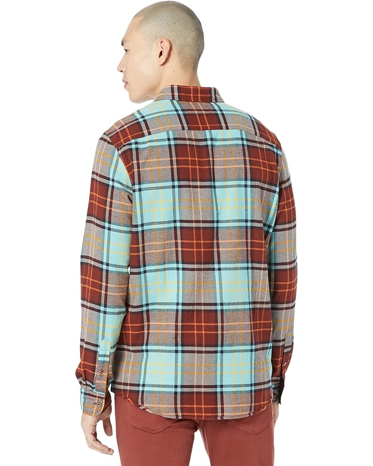 цена Рубашка Scotch & Soda Regular Fit Midweight Brushed Flannel Check Shirt, коричневый