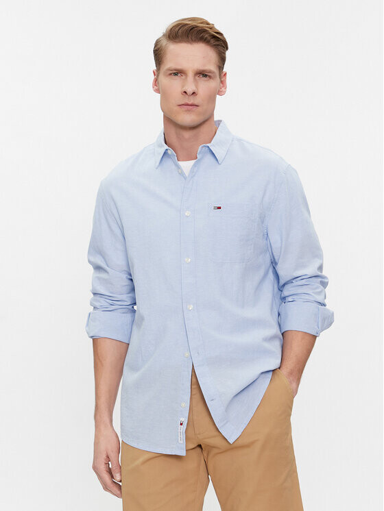 

Рубашка стандартного кроя Tommy Jeans, синий