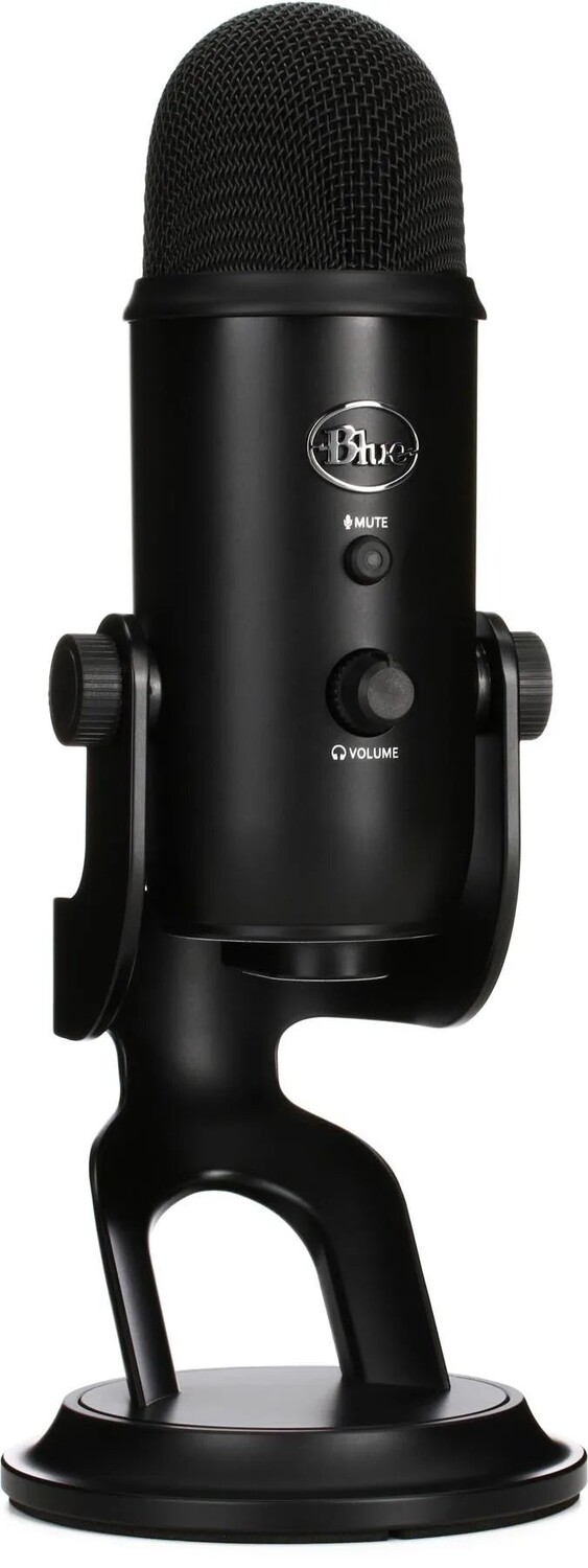 

Многонаправленный USB-конденсаторный микрофон Yeti Blue Microphones — Blackout