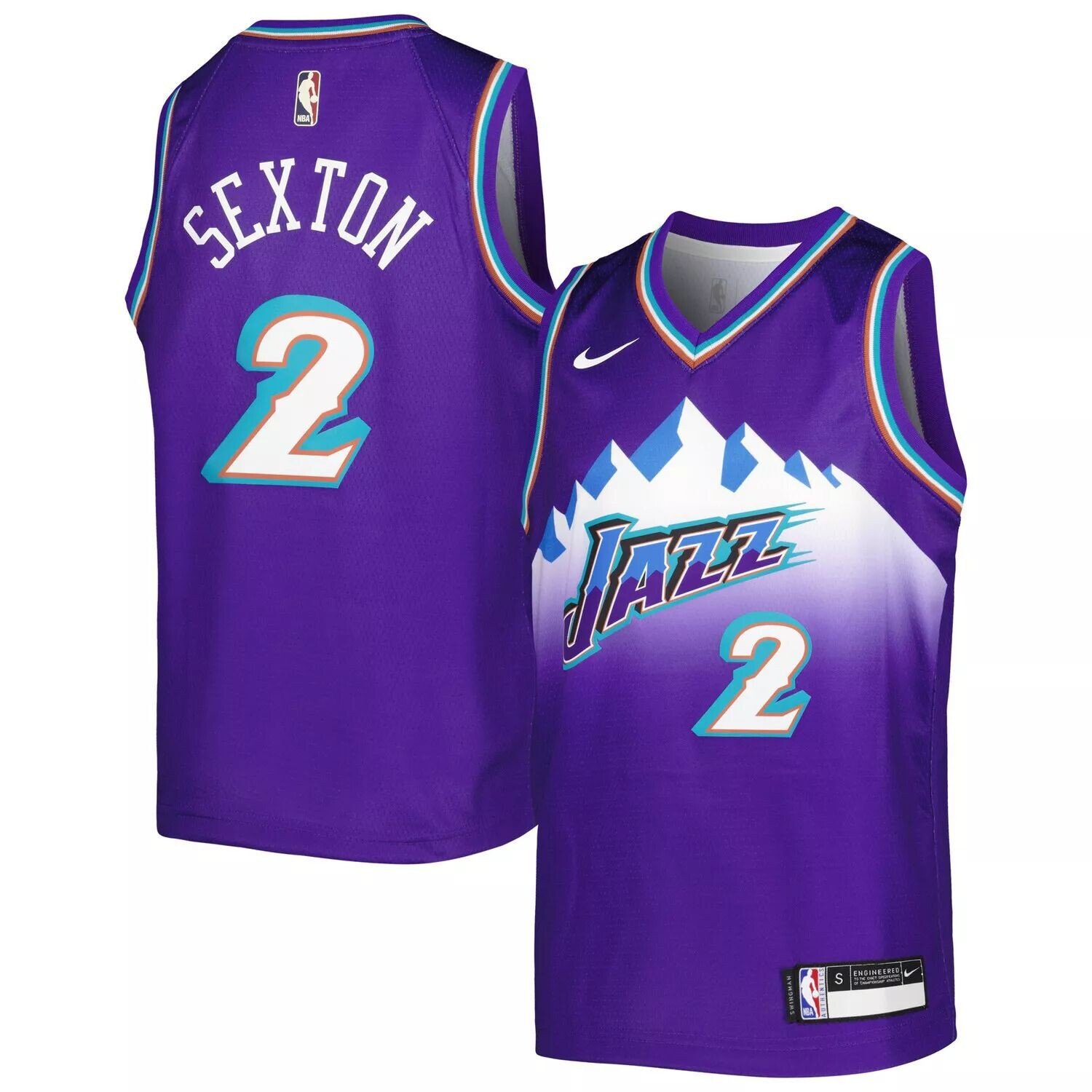 

Молодежная майка Nike Collin Sexton Purple Utah Jazz 2022/23 Swingman — City Edition Nike