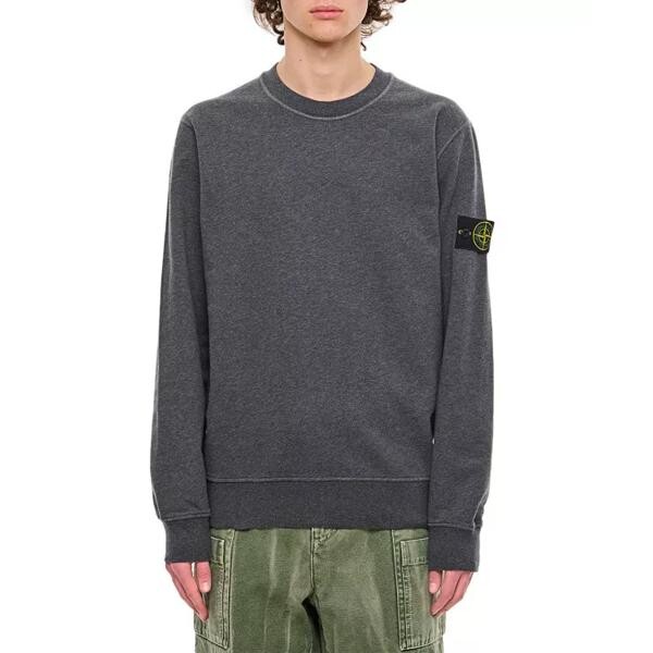 

Футболка cotton sweatshirt Stone Island, серый