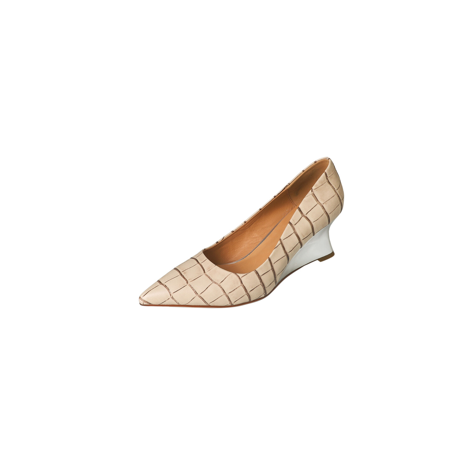 

Туфли женские на высоком каблуке Amazing Cure, цвет Off-white stone pattern