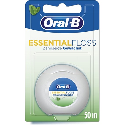 Зубная нить Essentialfloss с мятным воском, 50 м, Oral-B