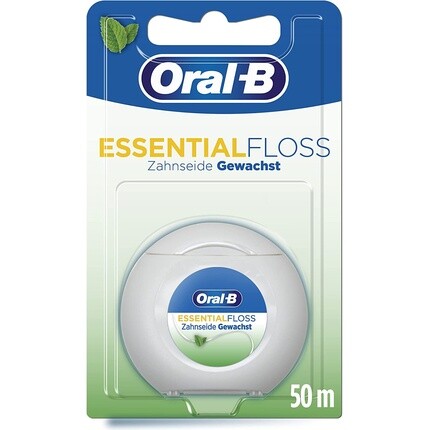 Зубная нить Essentialfloss с мятным воском, 50 м, Oral-B