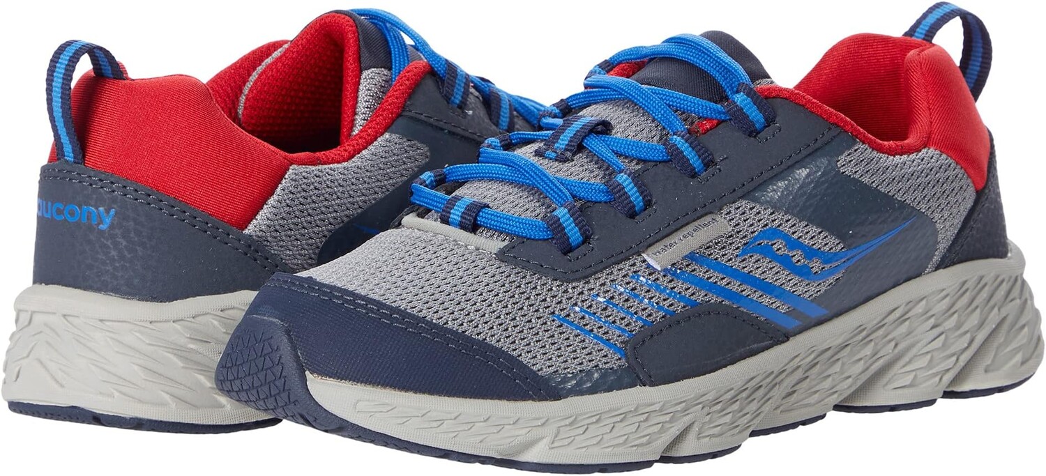 

Кроссовки Wind Shield Saucony Kids, цвет Navy/Grey/Red