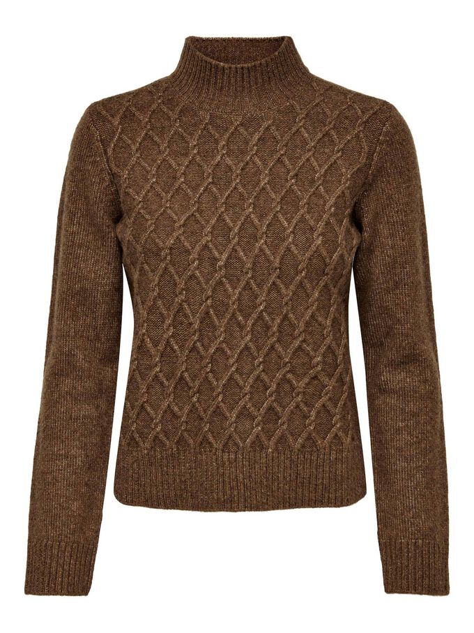 цена Вязаный свитер onlmacadamia Only, коричневый
