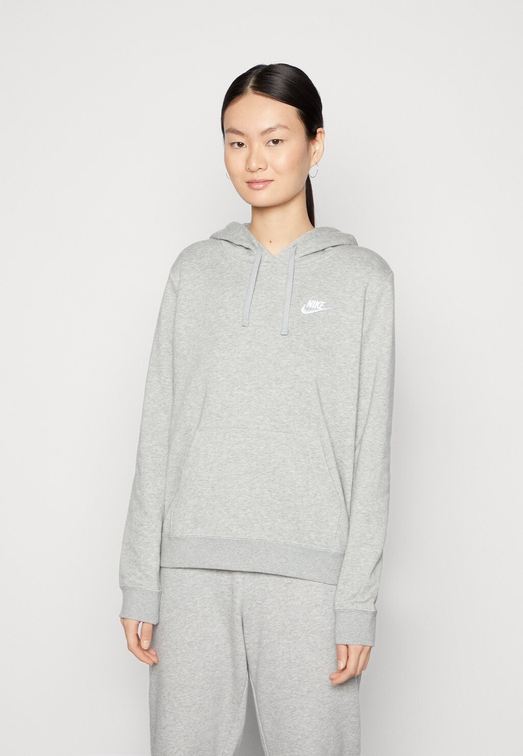 

Худи Nike W Club Flc Std Po, серый меланж