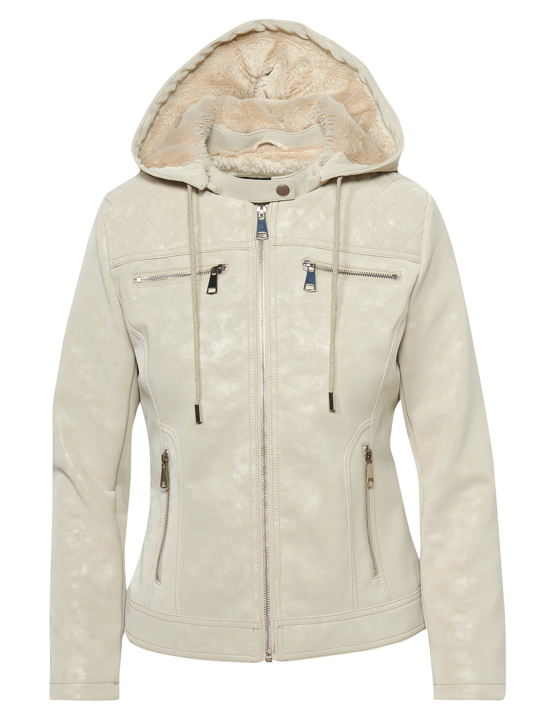 

Кожаная куртка KOROSHI Leder Effektjacke, белый