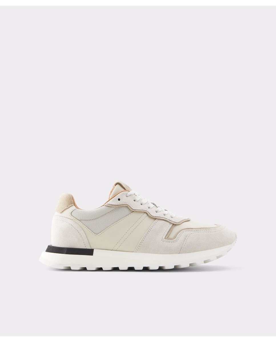 

Мужские белые кожаные кроссовки с круглым носком Aldo, белый