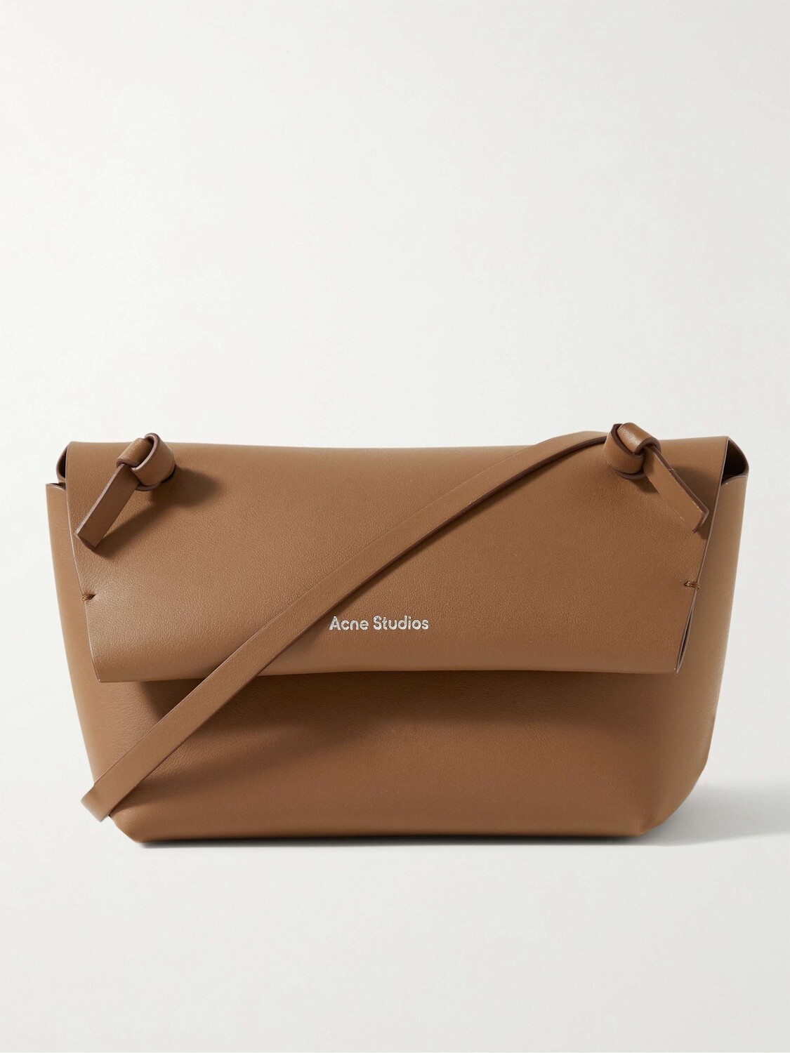 

Кожаная сумка-мессенджер Alexandria с логотипом ACNE STUDIOS, кэмел
