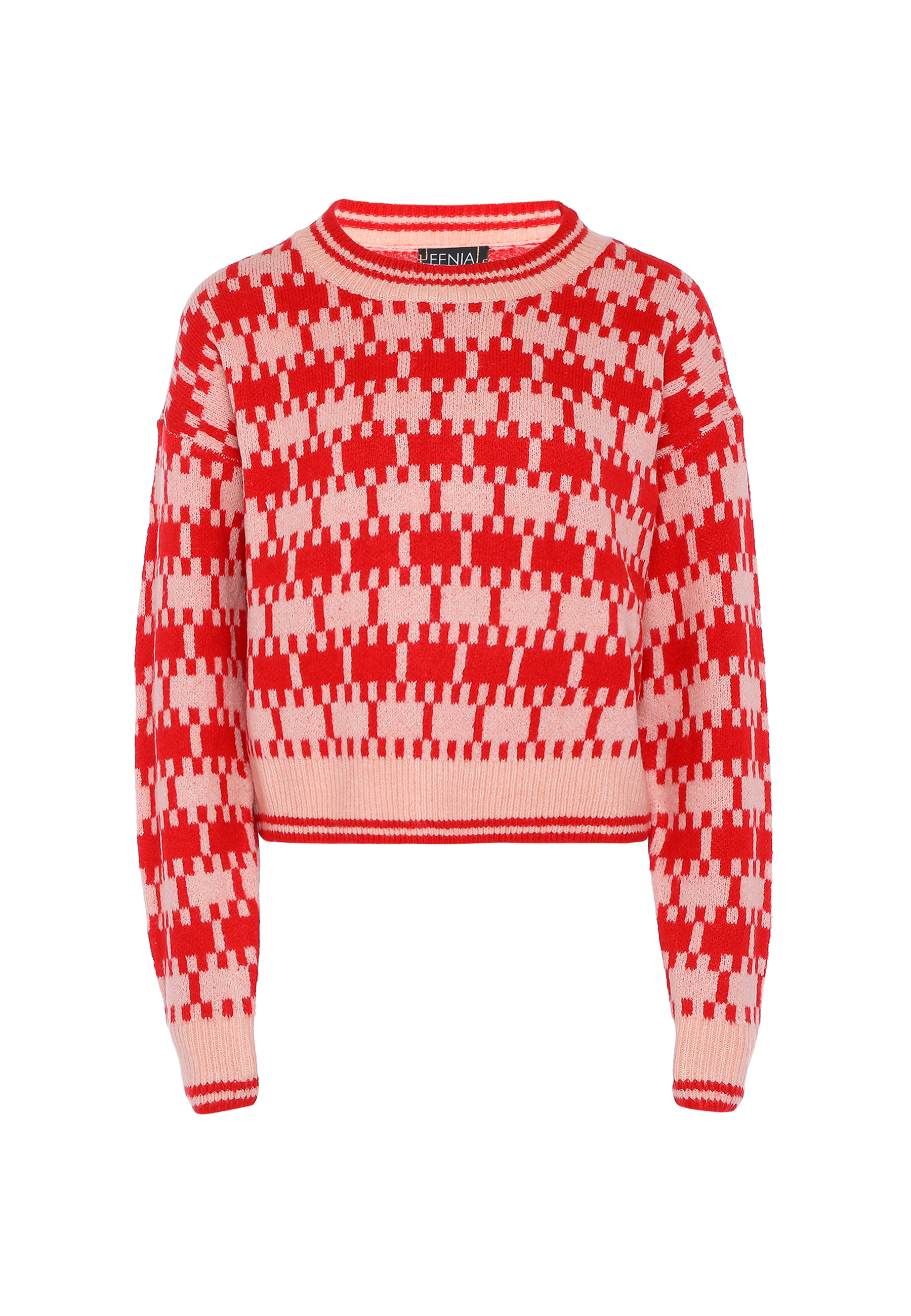 Свитер FENIA Sweater, красный свитер fenia sweater белый