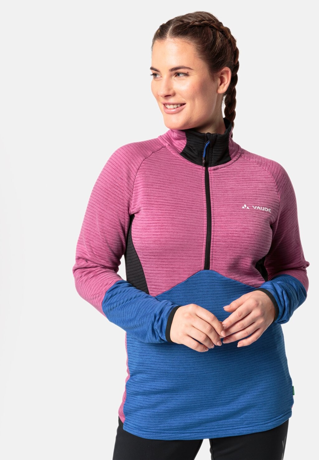 

Флисовый свитер LARICE HZ Vaude, цвет rich pink
