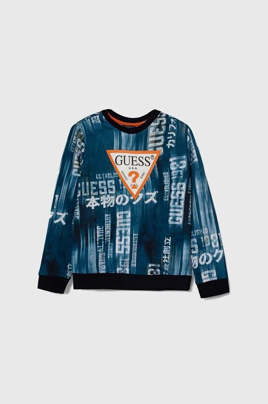 

Детская хлопковая толстовка Guess, синий