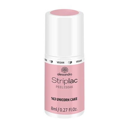 

Лак для ногтей Striplac Peel Or Soak Vegan Unicorn Cake Led пастельно-розового цвета, 8 мл, Alessandro