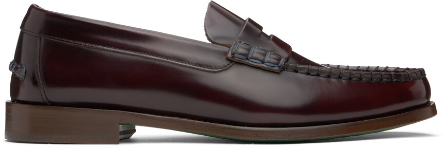 

Темно-красные кожаные лоферы Lido Paul Smith