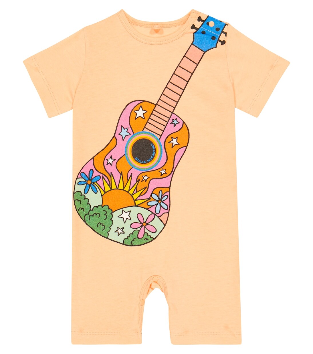 

Комбинезон из хлопка с принтом Stella Mccartney Kids, розовый