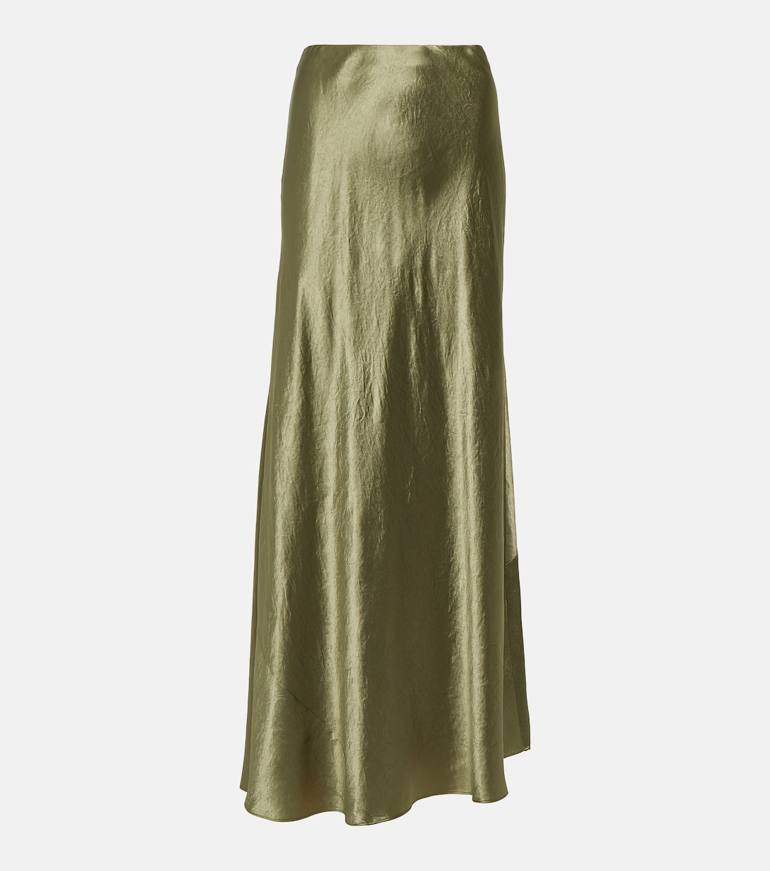 Атласная юбка-комбинация Vince, зеленый атласная юбка vince черный