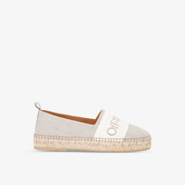 

Парусиновые эспадрильи bookish с логотипом Off-White, бежевый