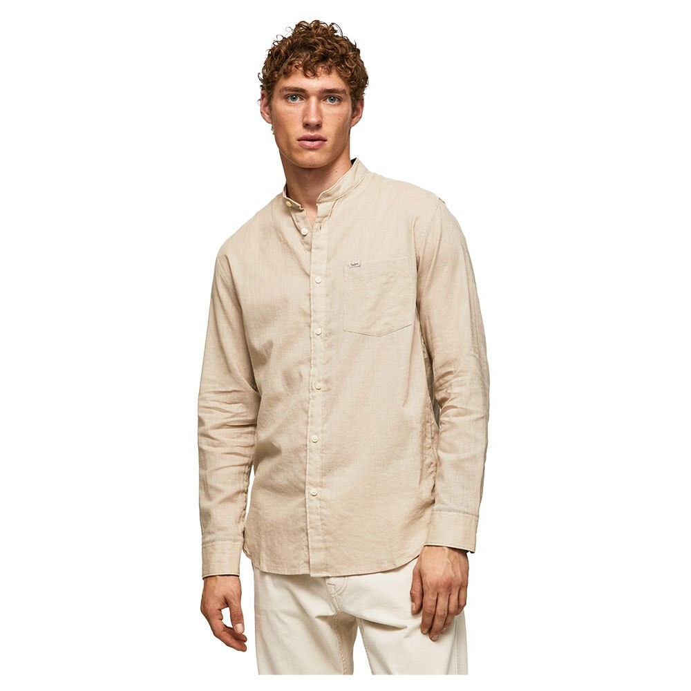

Рубашка с длинным рукавом Pepe Jeans Levenshulme, бежевый