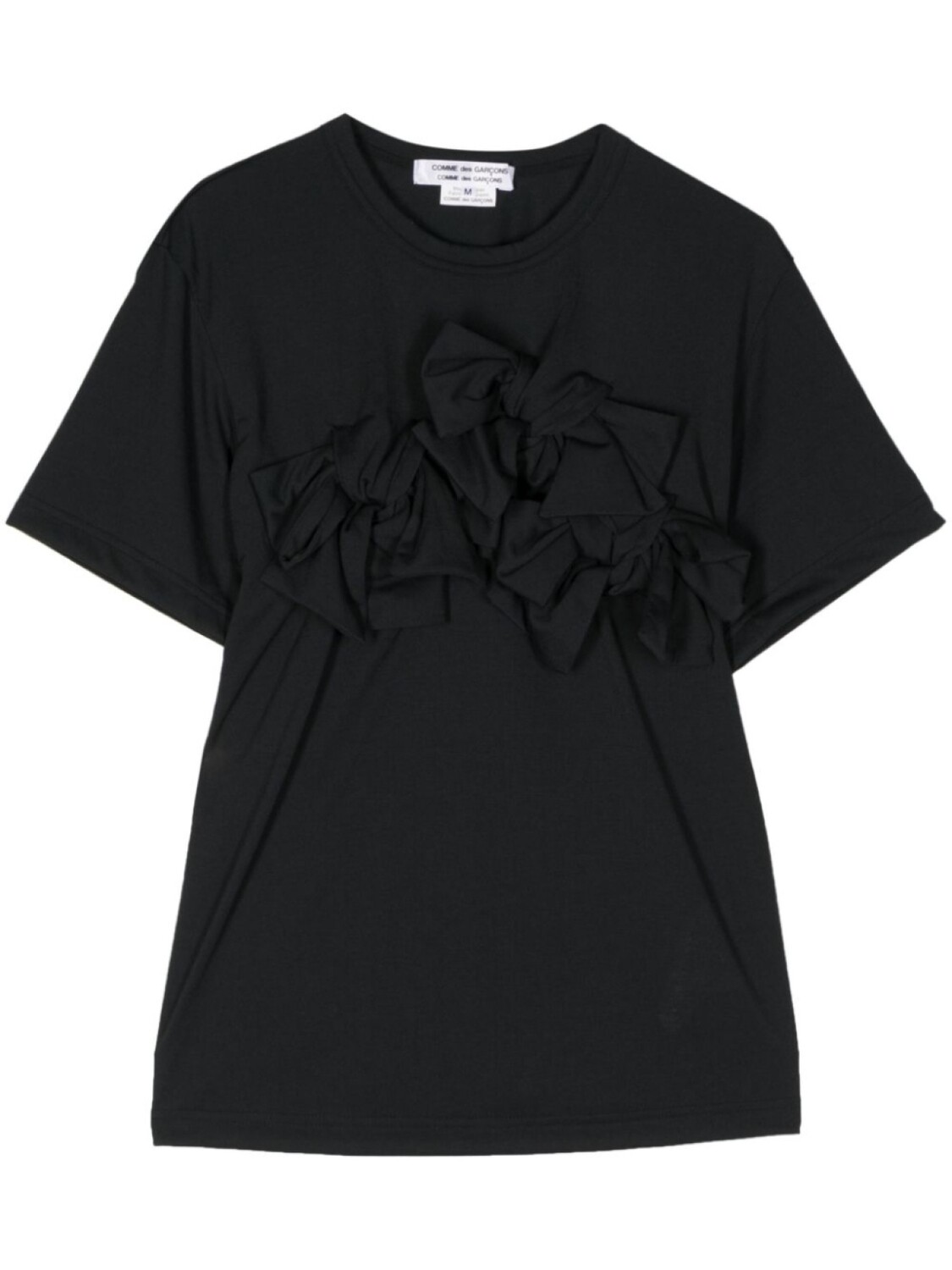 

Футболка из джерси с рюшами Comme Des Garçons Comme Des Garçons, черный