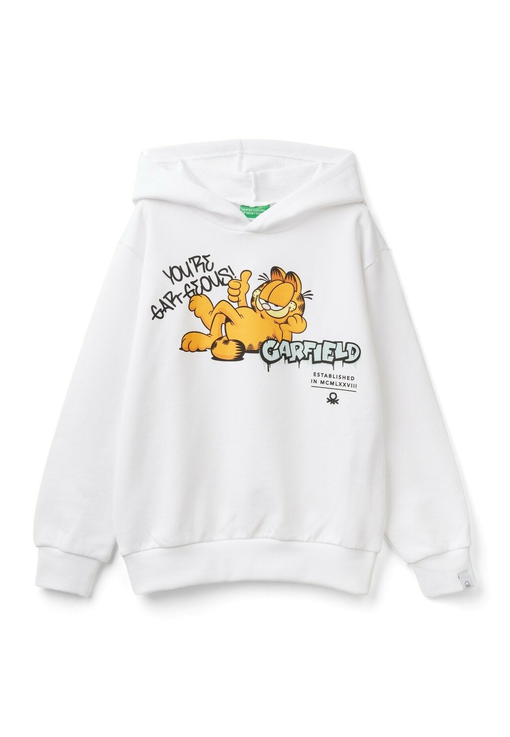 

Толстовка GARFIELD BY PAWS United Colors of Benetton, цвет white