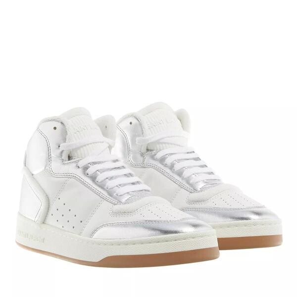 

Кроссовки sl/80 sneakers white/argento Saint Laurent, серебряный