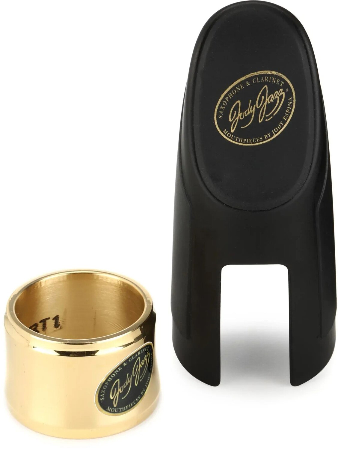 

JodyJazz HRT1 Power Ring Лигатура с колпачком для мундштука из твердой резины тенор-саксофона - золото