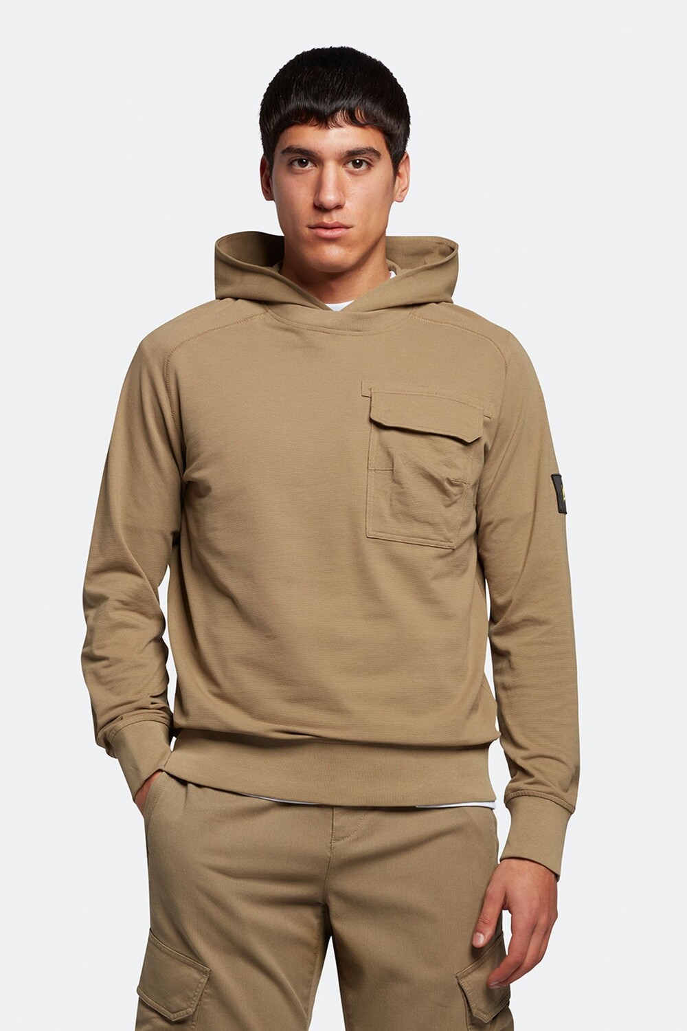 

Зеленая толстовка с карманом Lyle & Scott, зеленый
