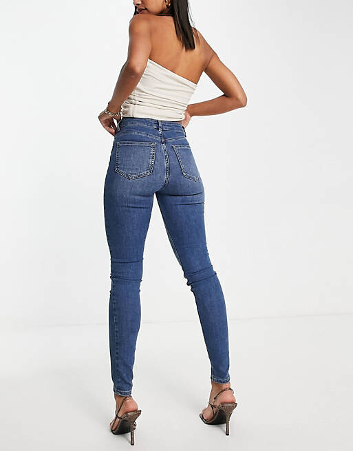 

Настоящие синие джинсы скинни ASOS DESIGN