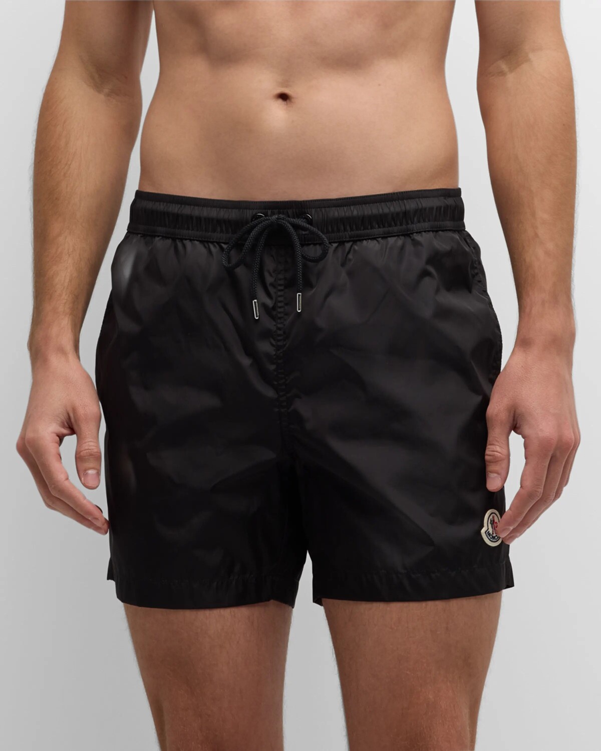 

Мужские шорты для плавания с полосками Moncler, цвет Black