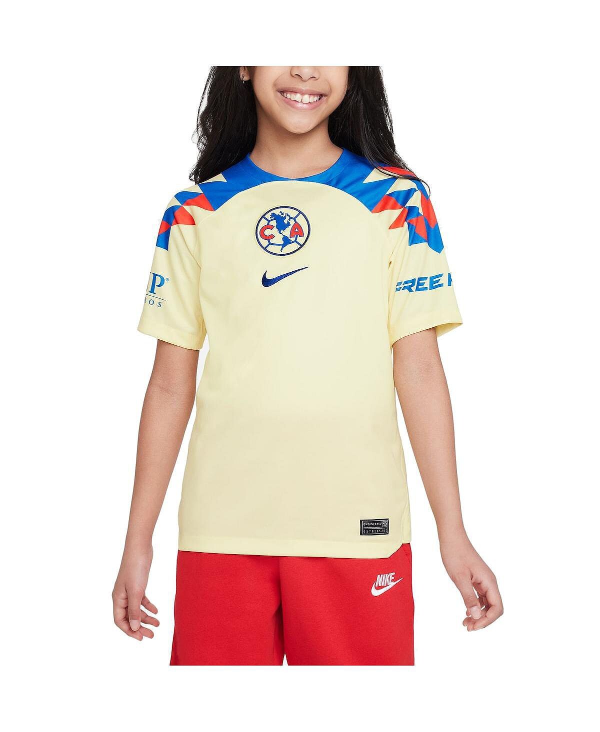 

Домашняя копия Джерси Big Boys Yellow Club America 2023/24 Nike