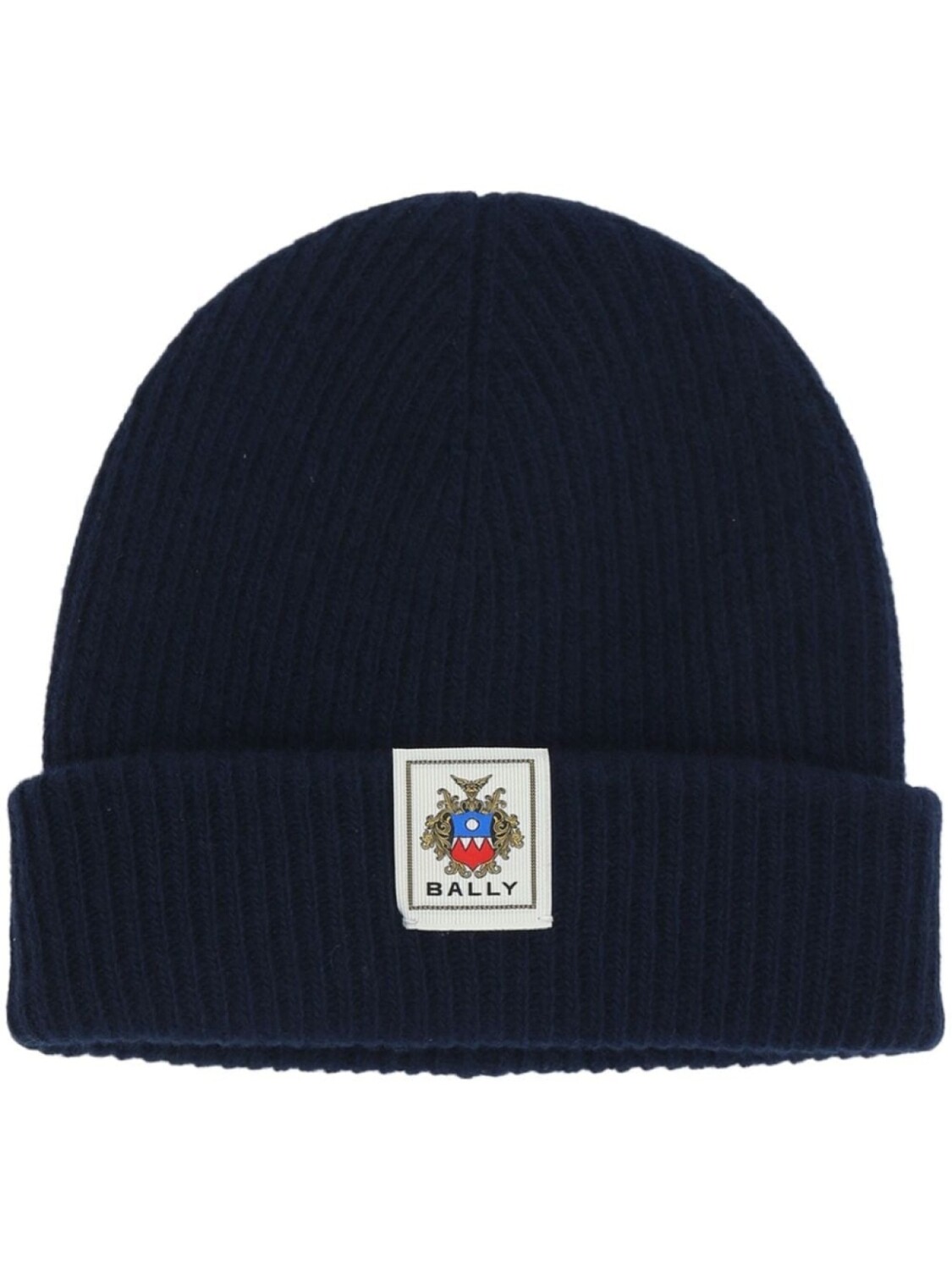 

Bally шапка-бини Crest Label, синий