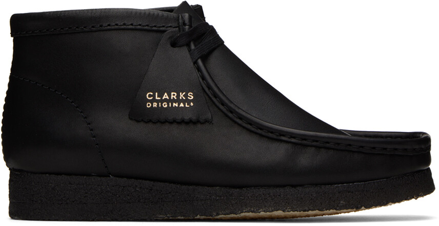 

Черные ботинки Clarks Originals Wallabee