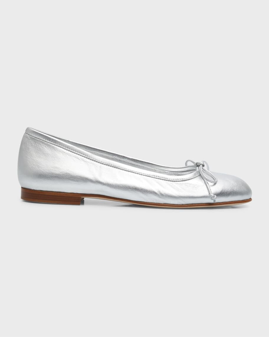 

Балетки с металлическим бантом Veralli Manolo Blahnik