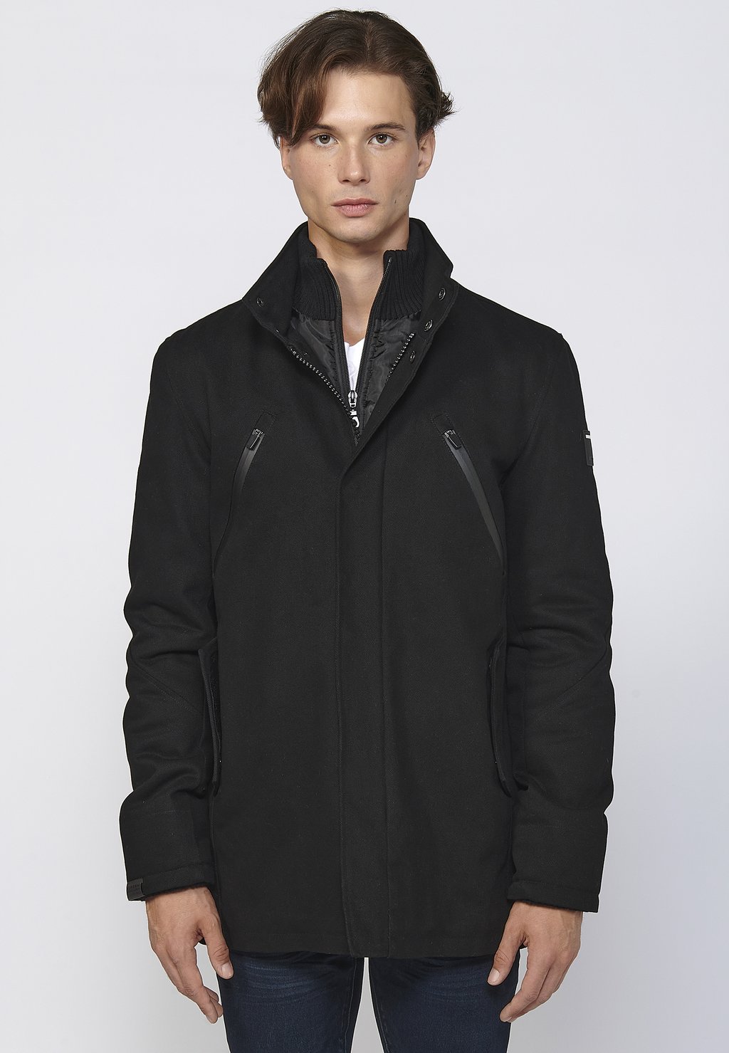 Куртка зимняя Koroshi Coat Coat Koroshi, черный цена и фото